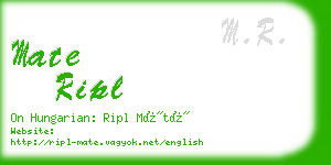 mate ripl business card
